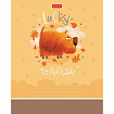 Тетрадь 12 л. HATBER клетка, обложка картон, "Счастливчики" (микс в спайке), 067954, 12Т5В1