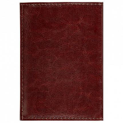 Обложка для паспорта STAFF "Profit", экокожа, мягкая изолоновая вставка, "PASSPORT", коричневая, 237184