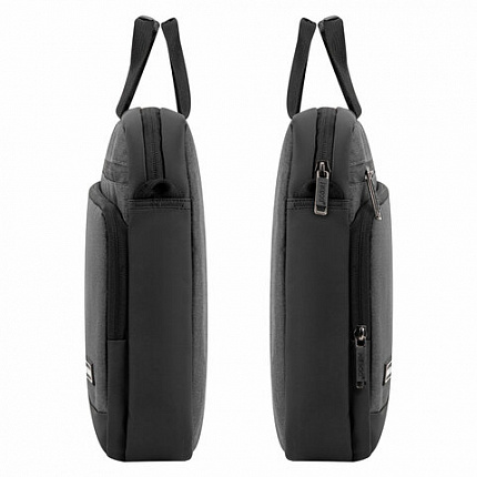 Сумка портфель HEIKKI FORWARD (ХЕЙКИ) с отделением для ноутбука 15,6", темно-серая, 29х40х9 см, 272611