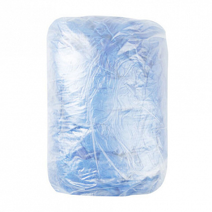 Бахилы двойные с двойной резинкой КОМПЛЕКТ 100 штук (50 пар) ПРОЧНЫЕ, 40х14 см, 32 мкм, 3,9 г, ELEGREEN