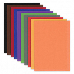 Цветная бумага ТИШЬЮ 17 г/м2, А4 (210х297 мм), 20 листов, 10 цветов интенсив, в папке, BRAUBERG, 116498