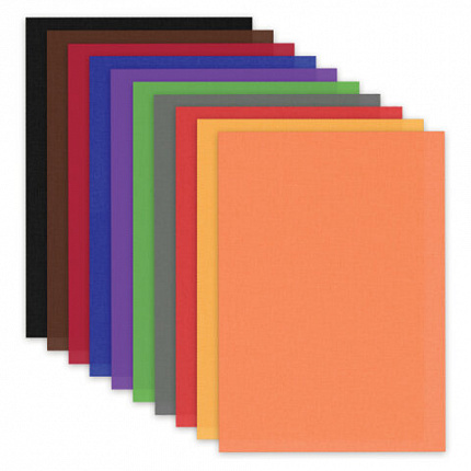 Цветная бумага ТИШЬЮ 17г/м2, А4 (210х297мм), 20 листов 10 цветов интенсив в папке, BRAUBERG, 116498