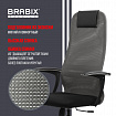 Кресло офисное BRABIX PREMIUM "Ultimate EX-801" хром, плотная двойная сетка Х2, черное/серое, 532918