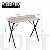 Стол на металлокаркасе BRABIX "LOFT CD-008", 900х500х780 мм, цвет дуб антик, 641864