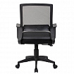Кресло CROMEX (КРОМЕКС) "Basic CH-698", с подлокотниками, механизм качания, сетка/ткань TW, черное, 533069