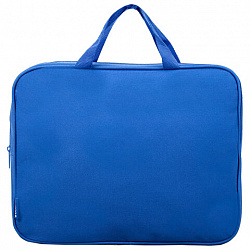 Папка на молнии с ручками STAFF EVERYDAY А4, 1 отделение, полиэстер, 80 мм, синяя, 270740