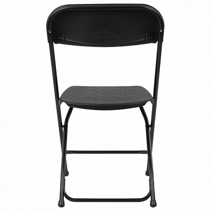 Стул складной BRABIX "Golf CF-002", черный каркас, пластик черный, 531563