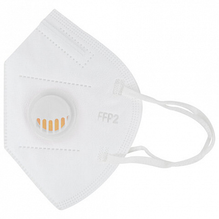 Респиратор противоаэрозольный, средний класс защиты FFP2 с клапаном KN-95