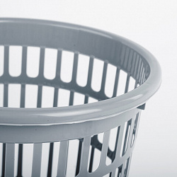 Корзина для бумаг STAFF "Basic" сетчатая, 9,5 л, серая, 237916