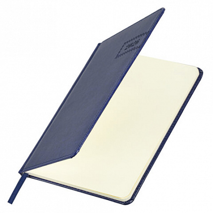 Еженедельник датированный 2026, А5, 145х215 мм, BRAUBERG "Imperial", под кожу, синий, 117174