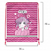 Мешок для обуви BRAUBERG KIDS, светоотражающая полоса, 46х36 см, "Anime style", 272391