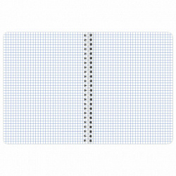 Тетрадь А5, 48 л., BRAUBERG, гребень, клетка, матовая ламинация, "Knowledge" (микс в спайке), 405324