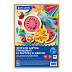Картон цветной А4 МЕЛОВАННЫЙ, 80 листов, 20 цветов, в коробке, BRAUBERG, 200х290 мм, "Фруктовый микс", 116418