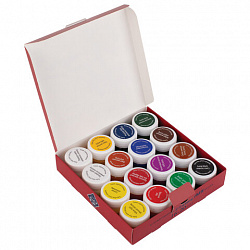 Гуашь художественная "Мастер-класс", 16 цветов по 20 мл, Невская Палитра, 1741092