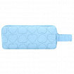 Пенал-косметичка HEIKKI (ХЕЙКИ) с ручкой, 1 отделение, стеганый полиэстер, 21х8х5 см, голубой, 273607