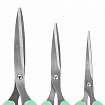 Ножницы BRAUBERG "CLASSIC PRO" 3 шт. (155, 185, 210 мм), мятные ручки, ВЫГОДНАЯ УПАКОВКА, 272979