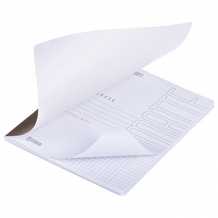 Тетрадь А5 48 л., HATBER, скоба, клетка, Soft-touch ламинация, SoloMatte "Шоколадный мусс", 092730, 48Т5лВ1