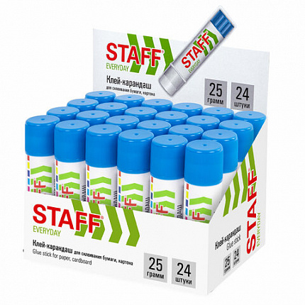 Клей-карандаш STAFF EVERYDAY, 25 г, 228664