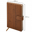 Еженедельник датированный 2026 А5 145х215 мм, BRAUBERG "Augustus", под кожу, коричневый, 117162