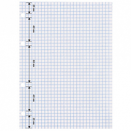 Сменный блок для тетради на кольцах, А5, 160 л., STAFF/BRAUBERG, "Белый", 403261
