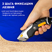 Нож универсальный мощный алюминиевый BRAUBERG "Heavy duty M", автофиксатор, резиновые вставки, 238736