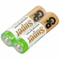 Батарейки КОМПЛЕКТ 2 шт., GP Super G-Tech, AA (LR6, 15А), алкалиновые, пальчиковые, блистер, 15A-2CR2