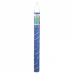 Карта мира физическая 120х78 см, 1:25М, с ламинацией, интерактивная, в тубусе, BRAUBERG, 112380