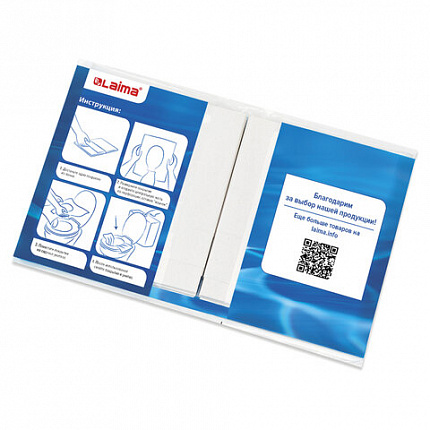 Накладки покрытия сидения для унитаза КОМПЛЕКТ 10 шт. школа/офис/больница/роддом/поездка LAIMA, 114177