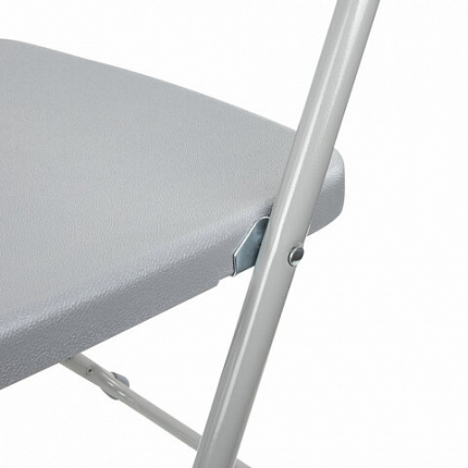 Стул складной BRABIX "Golf CF-002", серый каркас, пластик серый, 531564