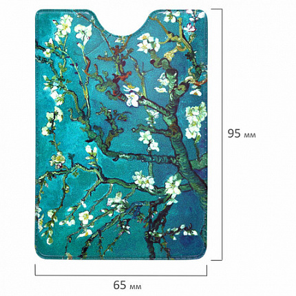 Обложка-карман для карт и пропусков с вырезом "Cool Mix", 95х65 мм, 10 дизайнов ассорти, ПВХ, STAFF, 238878