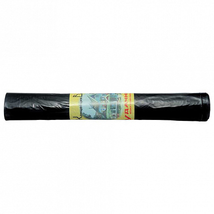 Мешки для мусора, 120 л, черные, в рулоне 10 шт., ПВД, 30 мкм, 70х110 см, КОНЦЕПЦИЯ БЫТА "Удачные", 0152