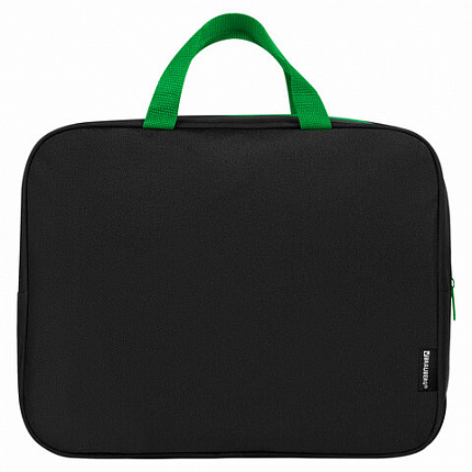 Папка на молнии с ручками BRAUBERG А4, 1 отделение, полиэстер, 80 мм, "Digital spider", 273303