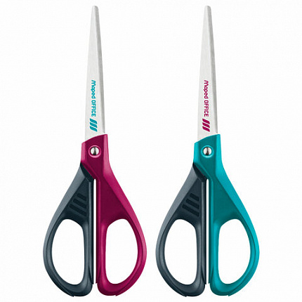 Ножницы MAPED (Франция) "Essential Green", 170 мм, ассорти, цвет ассорти, 468002
