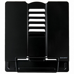 Подставка для книг и учебников большая BRAUBERG, Black, регулируемый наклон, металлическая, 238057