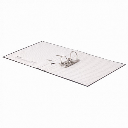 Папка-регистратор STAFF "Manager" с покрытием из ПВХ, 50 мм, без уголка, черная, 225186