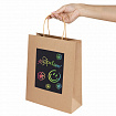Пакет подарочный КОМПЛЕКТ 7 штук, 26x13x32 см, скретч-слой + стилус, "Brown Kraft", ЗОЛОТАЯ СКАЗКА, 591968