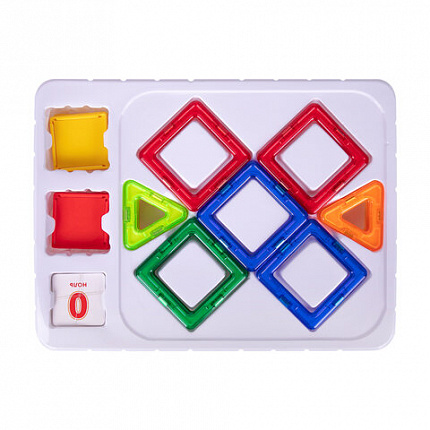 Магнитный конструктор MAGNETIC BLOCKS-19, 19 деталей, BRAUBERG KIDS, 663843