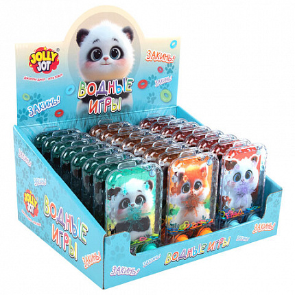 Водная игра МИЛЫЕ ЗВЕРЯТА, 13х7 см, колечки, ассорти, 3 вида, JOLLY JOT (ДЖОЛЛИ ДЖОТ), 665999