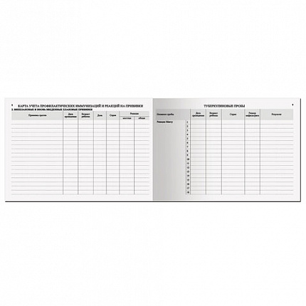 Медицинская карта "История развития ребенка, форма №112, 96 л., картон, А5 (205х150 мм), универсальная, STAFF, 130173