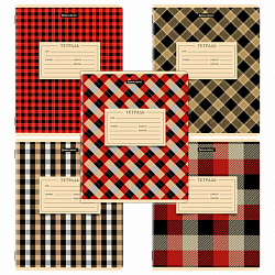 Тетрадь 24 л. BRAUBERG клетка, обложка картон, CLASSIC TEXTURE, 107306