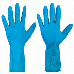 Перчатки латексные смотровые особо прочные SFM HIGH RISK COMFORT, Германия, 25 пар (50 штук), размер 6-7, S (малый)