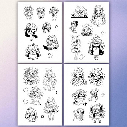 Стикербук РАСКРАСЬ И НАКЛЕЙ А5, 16 листов, 100 стикеров, на гребне, BRAUBERG, "Для девочек", 666049