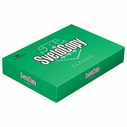 Бумага офисная А4, 80 г/м2, 500 л., марка С, SVETOCOPY CLASSIC, Россия, 146% (CIE)
