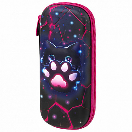 Пенал BRAUBERG, 1 отделение, 1 откидная планка, EVA, 22х10х5 см, "Pink lava", 273509