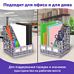 Лоток вертикальный для бумаг BRAUBERG "MAXI Plus", 240 мм, 3 отделения, сетчатый, сборный, серый, 237014