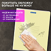 Тетрадь пластиковая обложка (прозрачная) А5, 48 листов, скоба, клетка, BRAUBERG "Smart Cover", АССОРТИ (микс в спайке), 405041