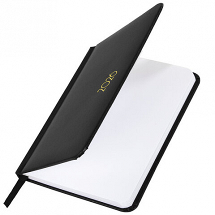 Еженедельник датированный 2026, МАЛЫЙ ФОРМАТ 95х155 мм, А6, BRAUBERG "Select", балакрон, черный, 117193