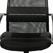 Кресло офисное BRABIX PREMIUM "Stalker EX-608 PL", ткань-сетка/кожзам, черное, 532090