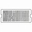 Касса русских букв/цифр для печатей и штампов TRODAT 6005, 360 символов, шрифт 3,1 мм / 2,2 мм, 86617