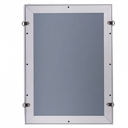 Рамка настенная для рекламы, А4 (210х297 мм), алюминиевый профиль, прижимные стороны, BRAUBERG, 232203